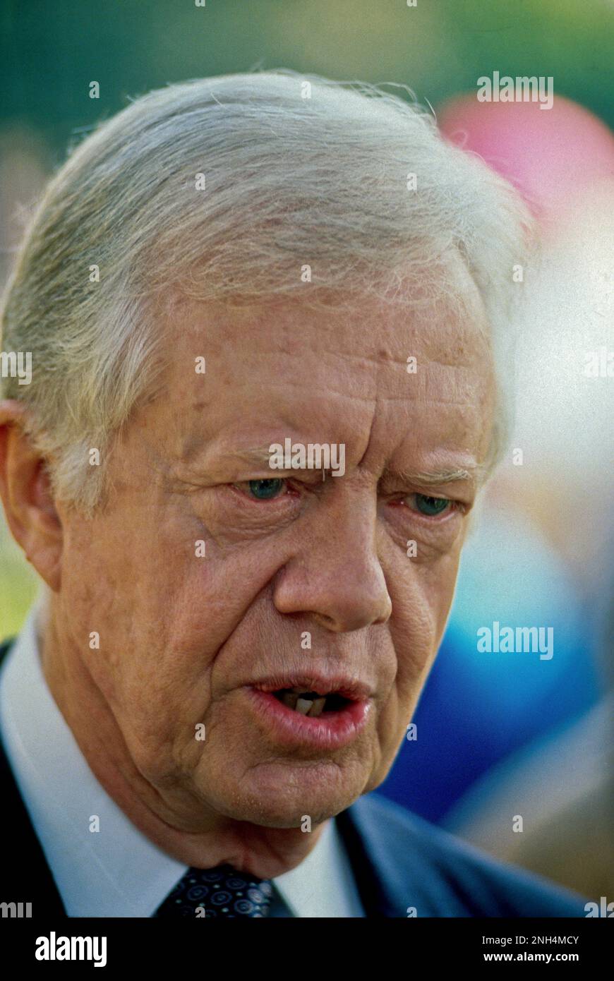 Ex Presidente James (Jimmy) carter Ritratto. Credito: Mark Reinstein/MediaPunch Foto Stock