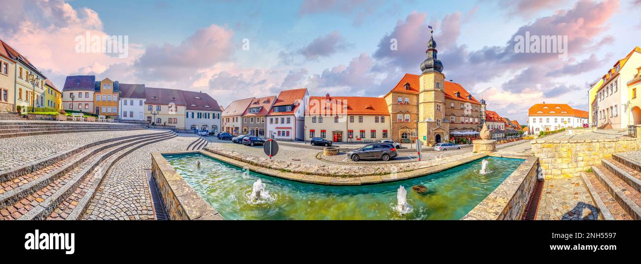 Città vecchia di Muecheln, Germania Foto Stock