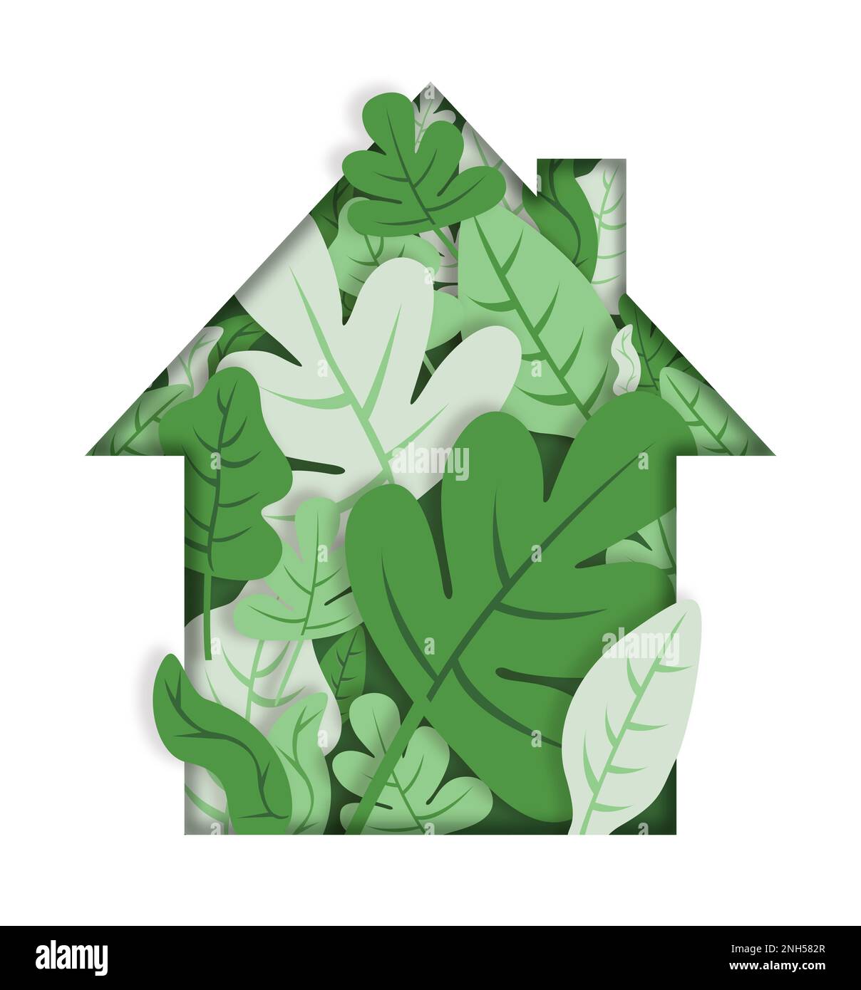 Green Eco friendly Home Foto Stock