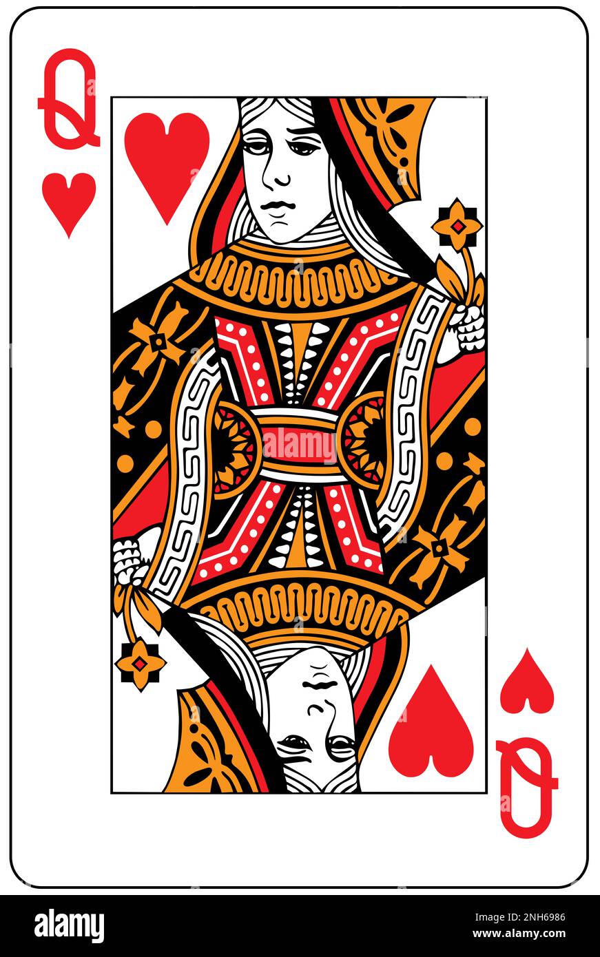 Regina di cuori carte da gioco Immagini senza sfondo e Foto Stock