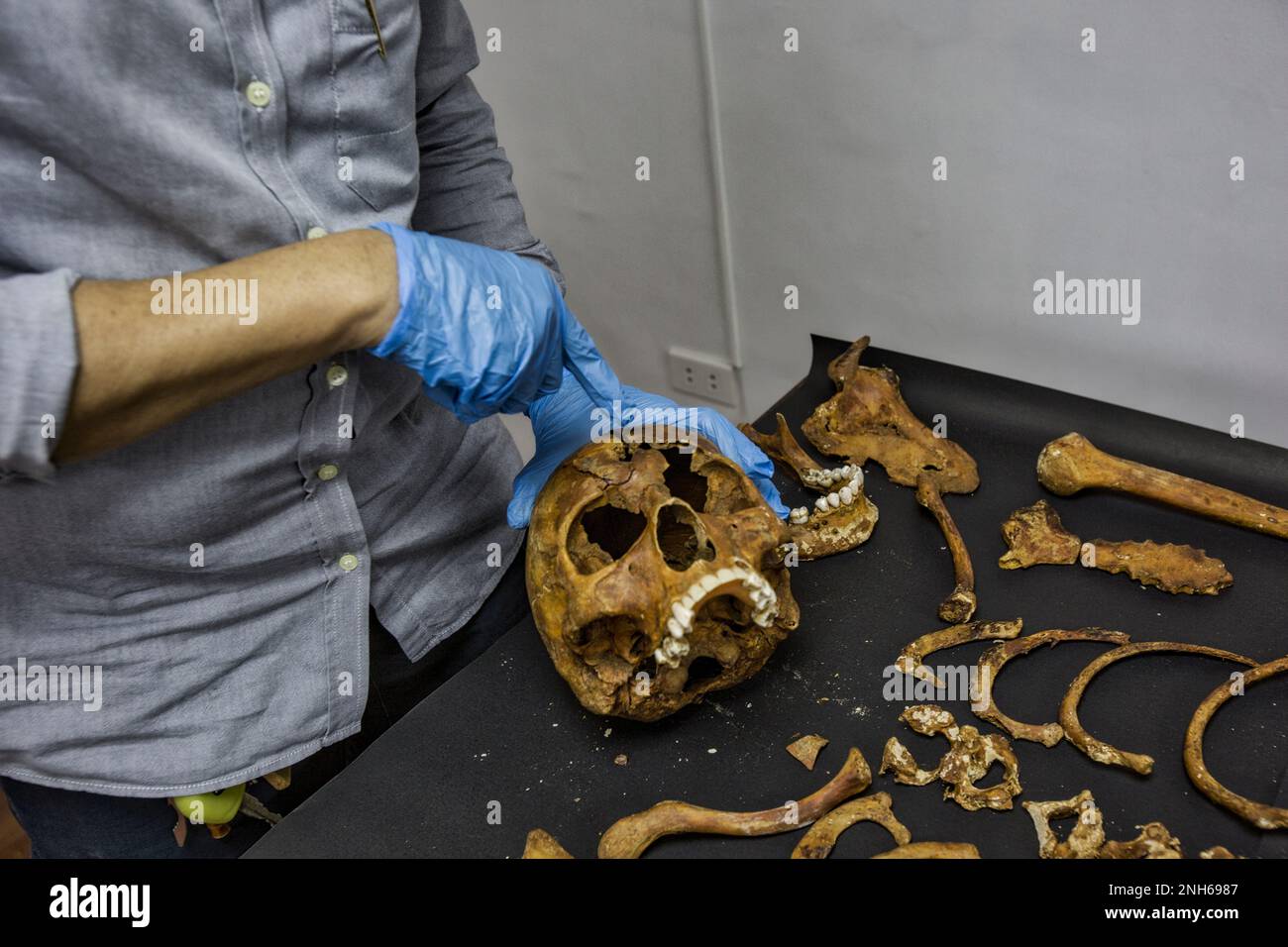 Patologo forense Dr. Raquel Fortun, Manila, Filippine, guerra alla droga Foto Stock