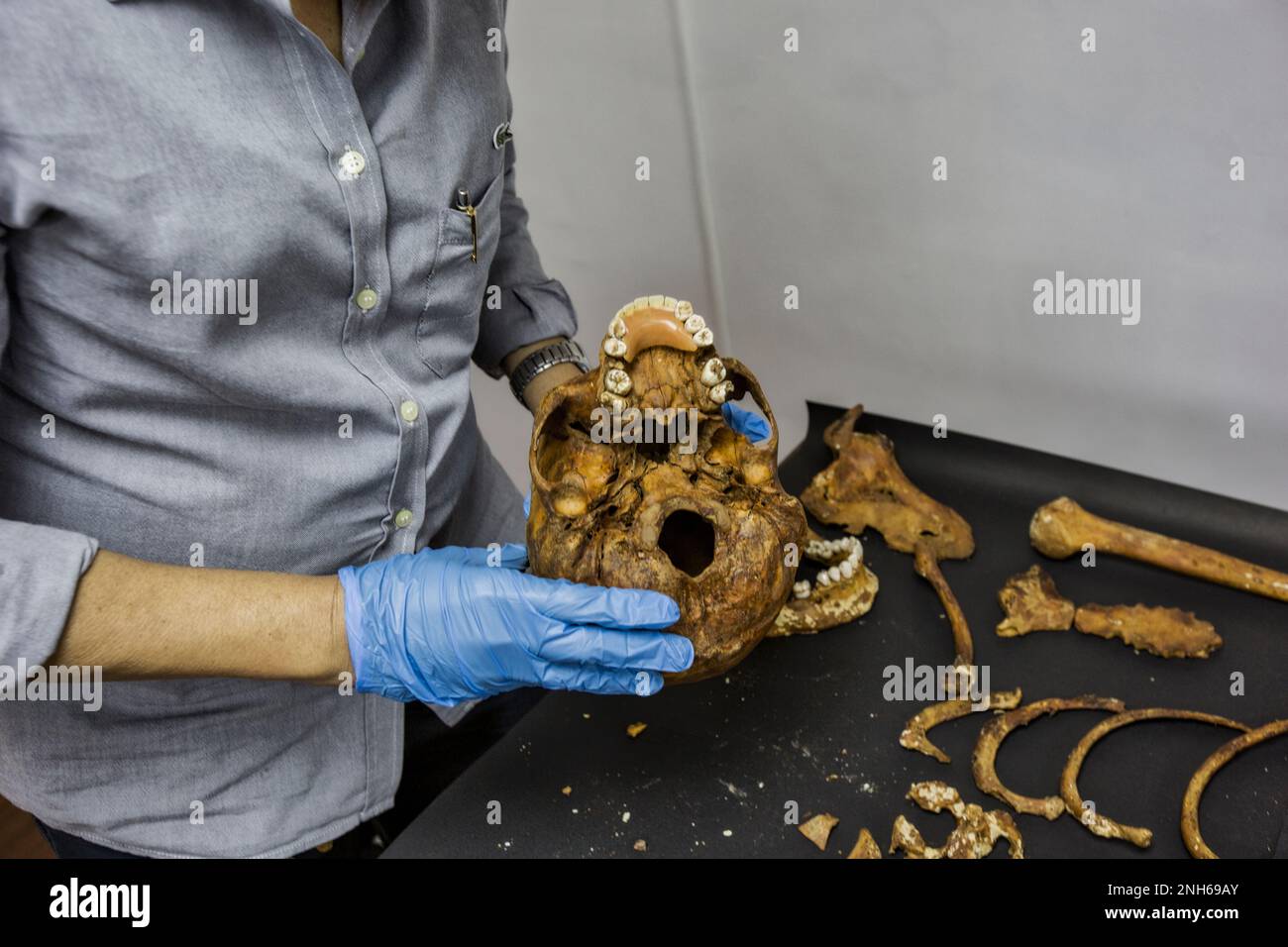 Patologo forense Dr. Raquel Fortun, Manila, Filippine, guerra alla droga Foto Stock
