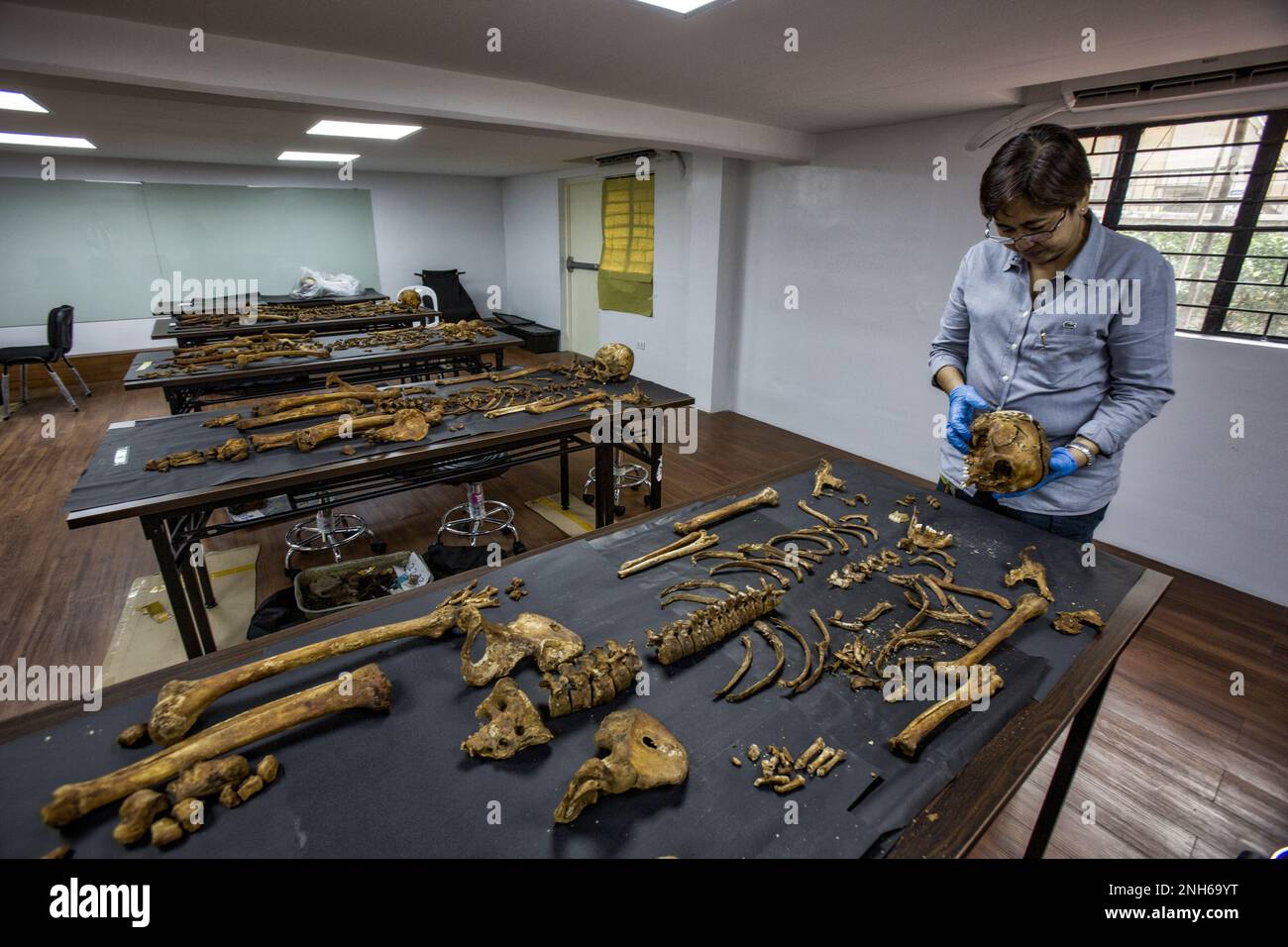 Patologo forense Dr. Raquel Fortun, Manila, Filippine, guerra alla droga Foto Stock