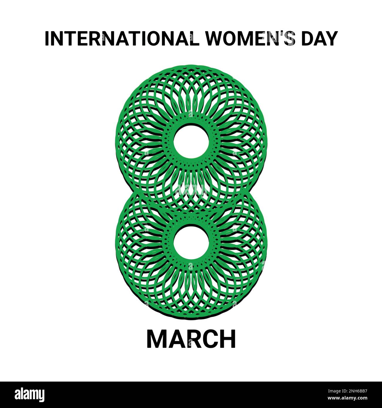 Giornata internazionale della donna. Marzo 8. Giornata internazionale della donna. Illustrazione Vettoriale