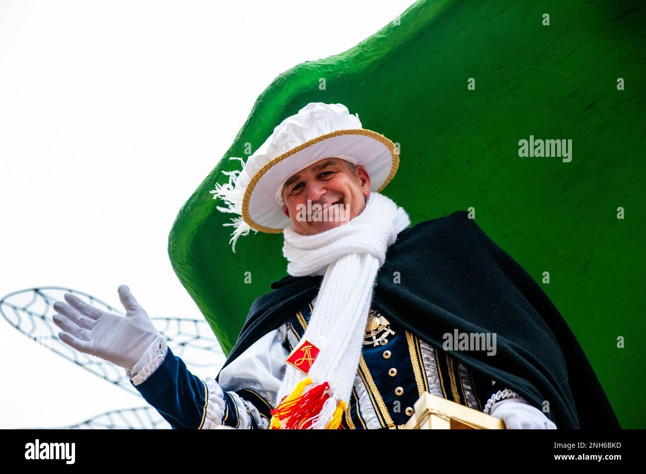 Den Bosch, Paesi Bassi. 20th Feb, 2023. Sua altezza reale Principe Amadeiro XXVI, è il 26th membro della dinastia degli Amadeiros, principi di Oeteldonk. Durante la celebrazione del Carnevale a Den Bosch, il 20th febbraio 2023. (Foto di Romy Arroyo Fernandez/NurPhoto) Credit: NurPhoto SRL/Alamy Live News Foto Stock