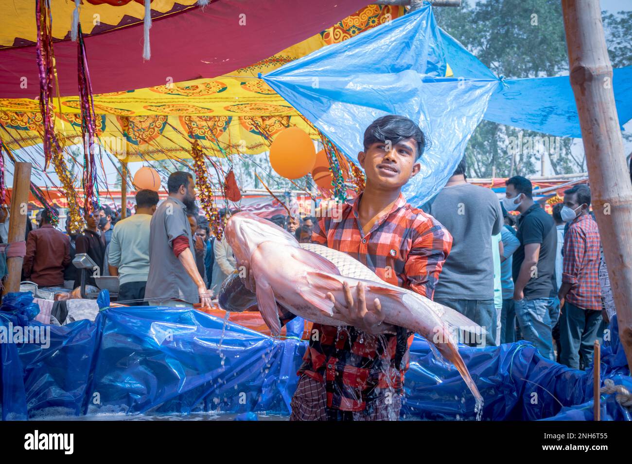 Fiera di Poradaha Bangladesh Fiera locale Foto Stock