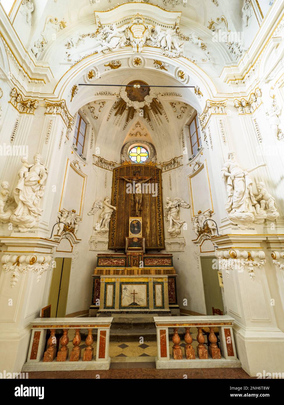 Sabato Oratorio nella chiesa barocca di Gesù (chiesa del Gesu' ) chiamata anche Casa Professa - Palermo, Sicilia, Italia Foto Stock