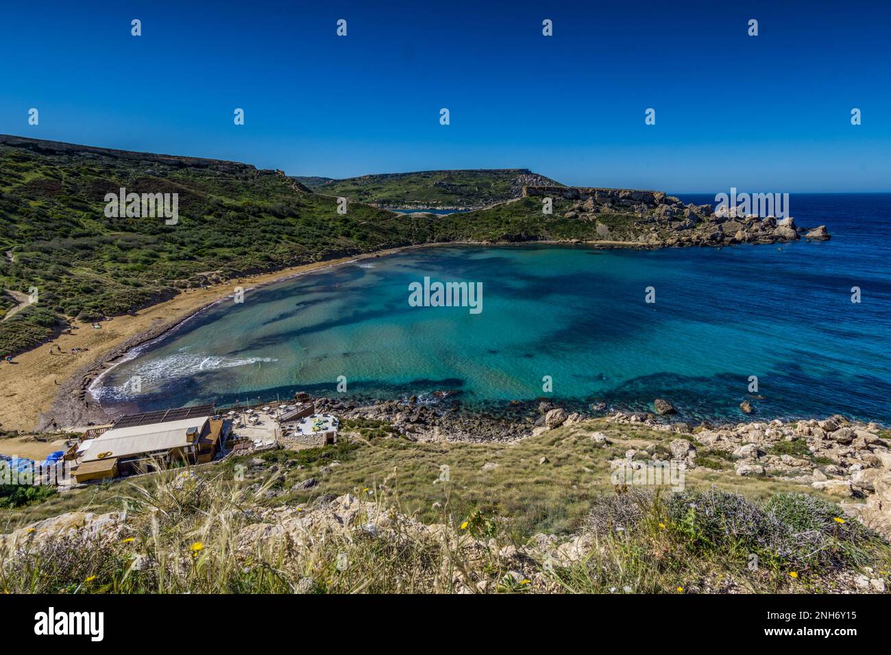 Riviera Beach, Malta Foto Stock