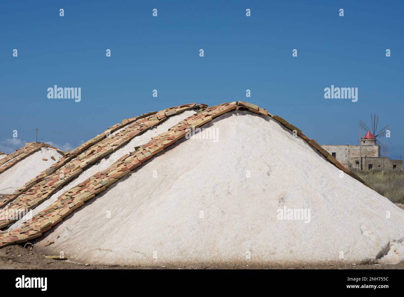 Saline di Trapani, Sicilia Foto Stock