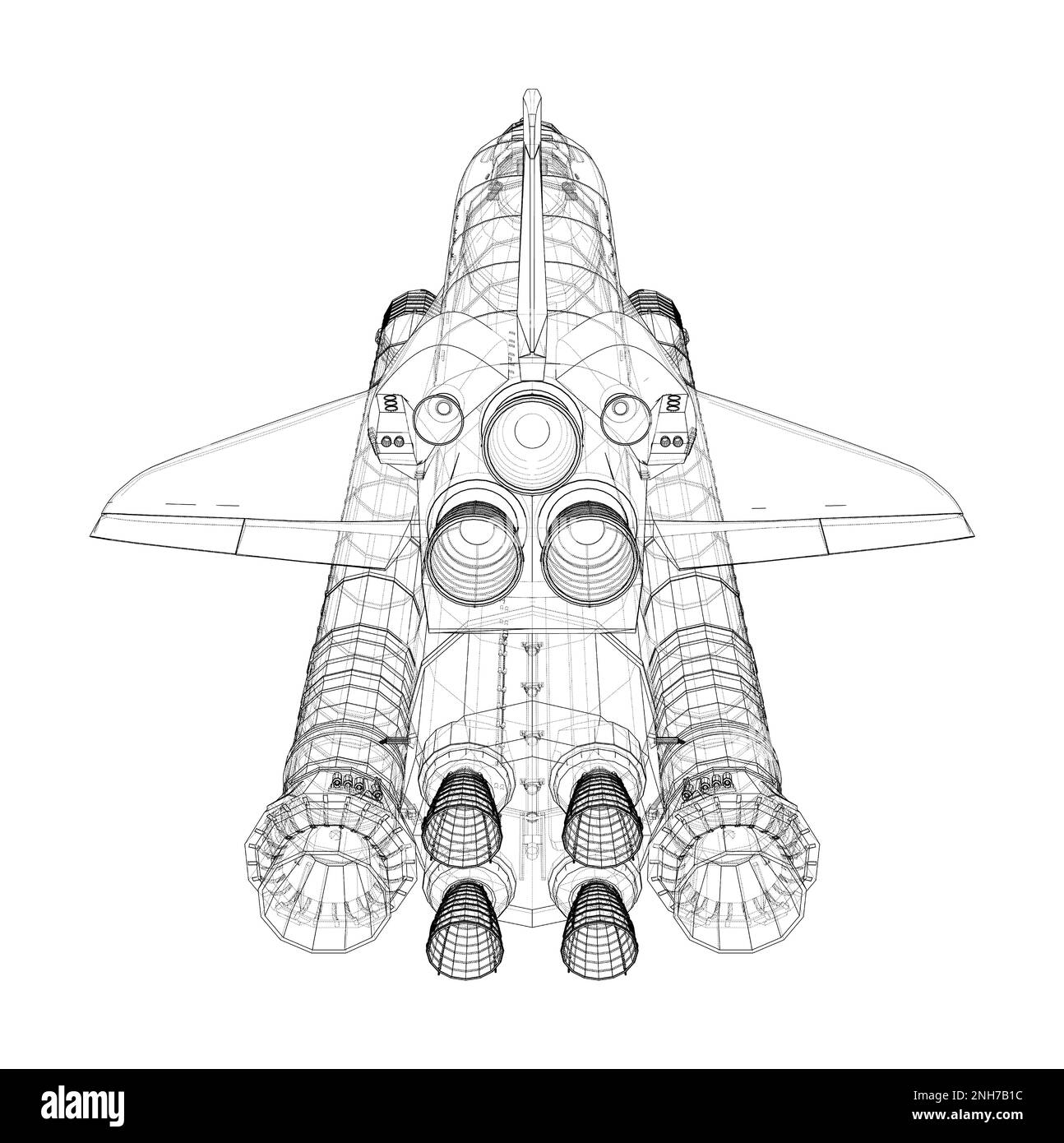 Navetta per il trasporto di razzi Foto Stock