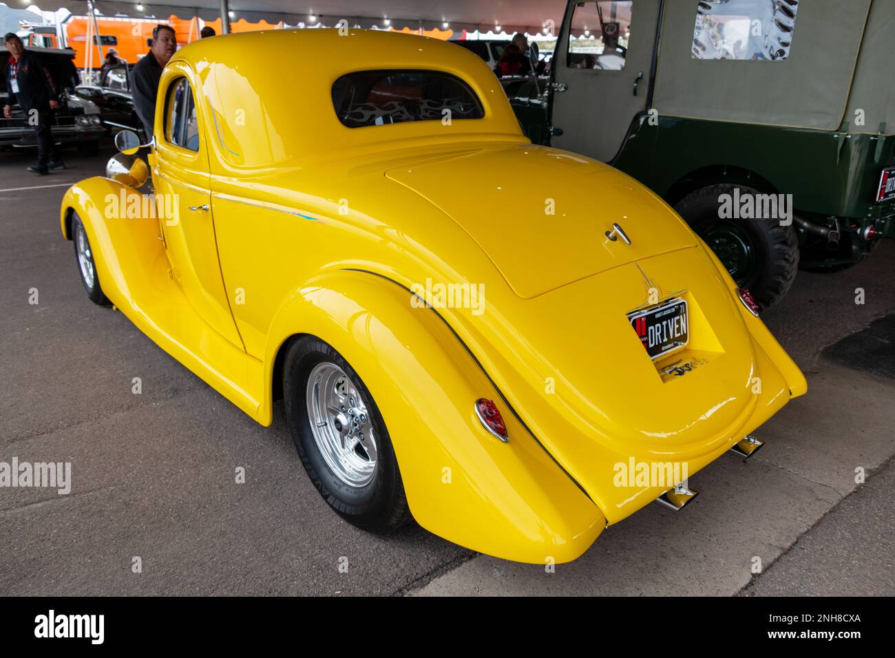1935 Ford 3-Window Deluxe Coupé Foto Stock