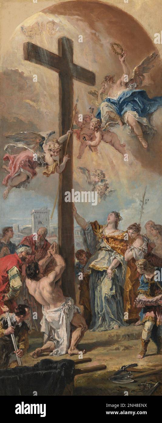 Sebastiano Ricci l'esaltazione della vera Croce 1733 Foto Stock