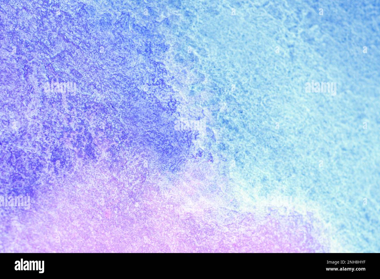 Astratto sfondo blu e viola. Acquerello su tela con sfumatura cielo tenue. Acquerello rosa morbido, inchiostro, struttura astratta dello sfondo. COP Foto Stock