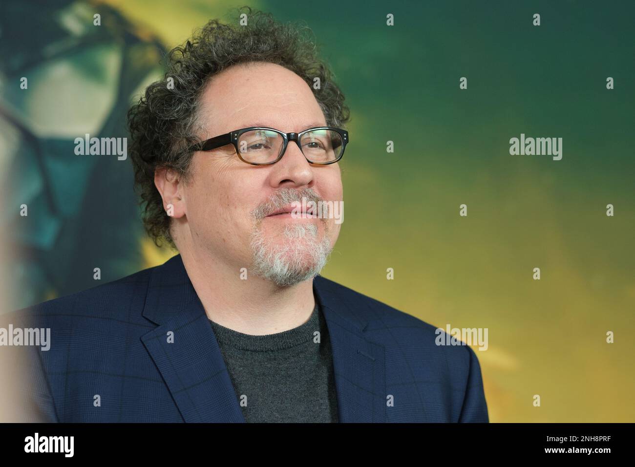 Il regista Jon Favreau, promuove la terza stagione della serie Disney+ originale, Star Wars: Il Mandaloriano al Ritz Carlton Hotel di Madrid. (Foto di Atilano Garcia / SOPA Images/Sipa USA) Foto Stock