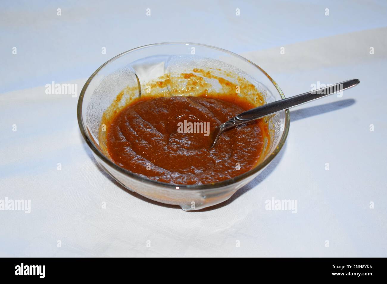 salsa di curry Foto Stock