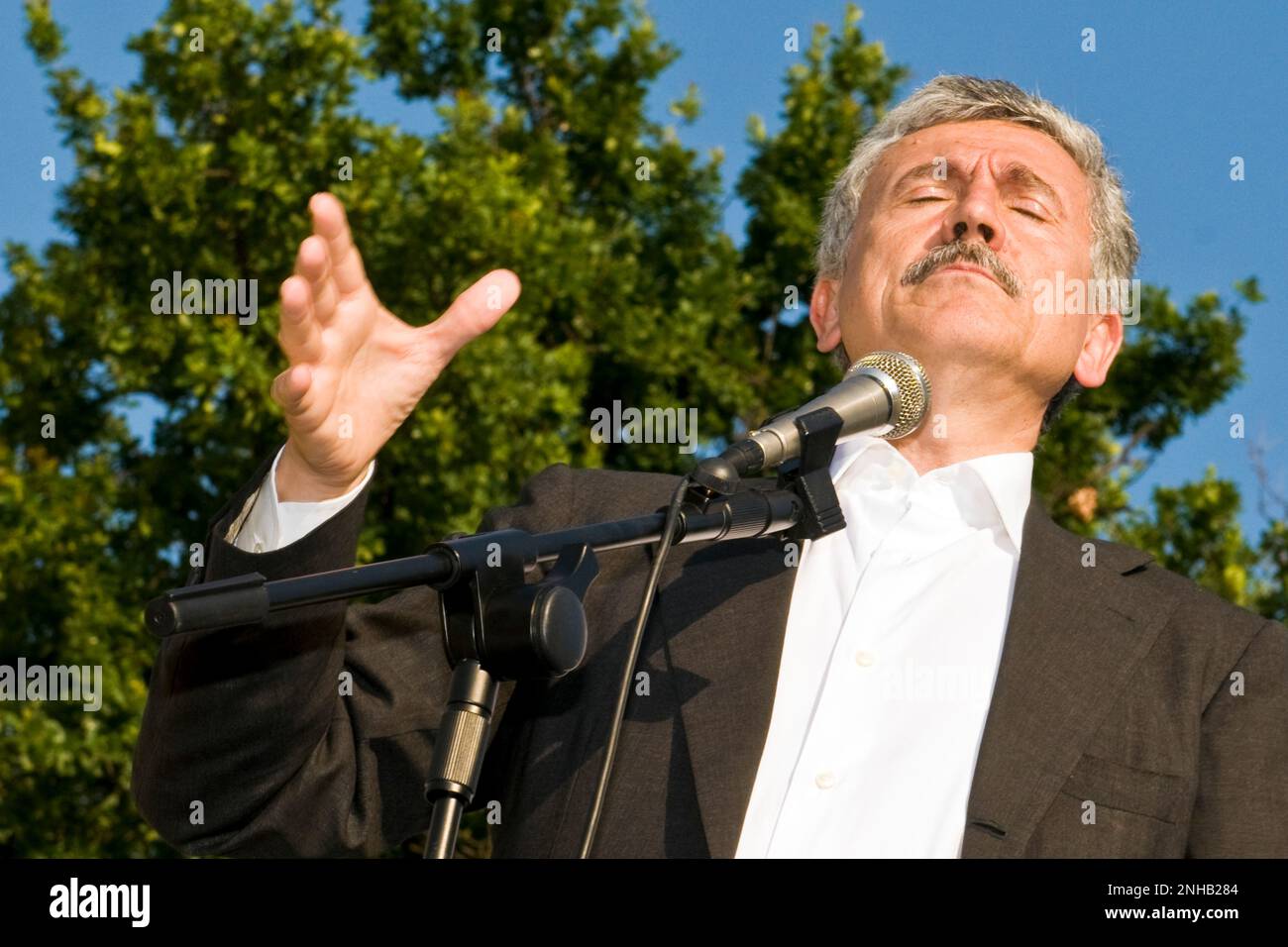 Massimo D'Alema, Partito democratico, Cornaredo, Milano, 2009 Foto Stock