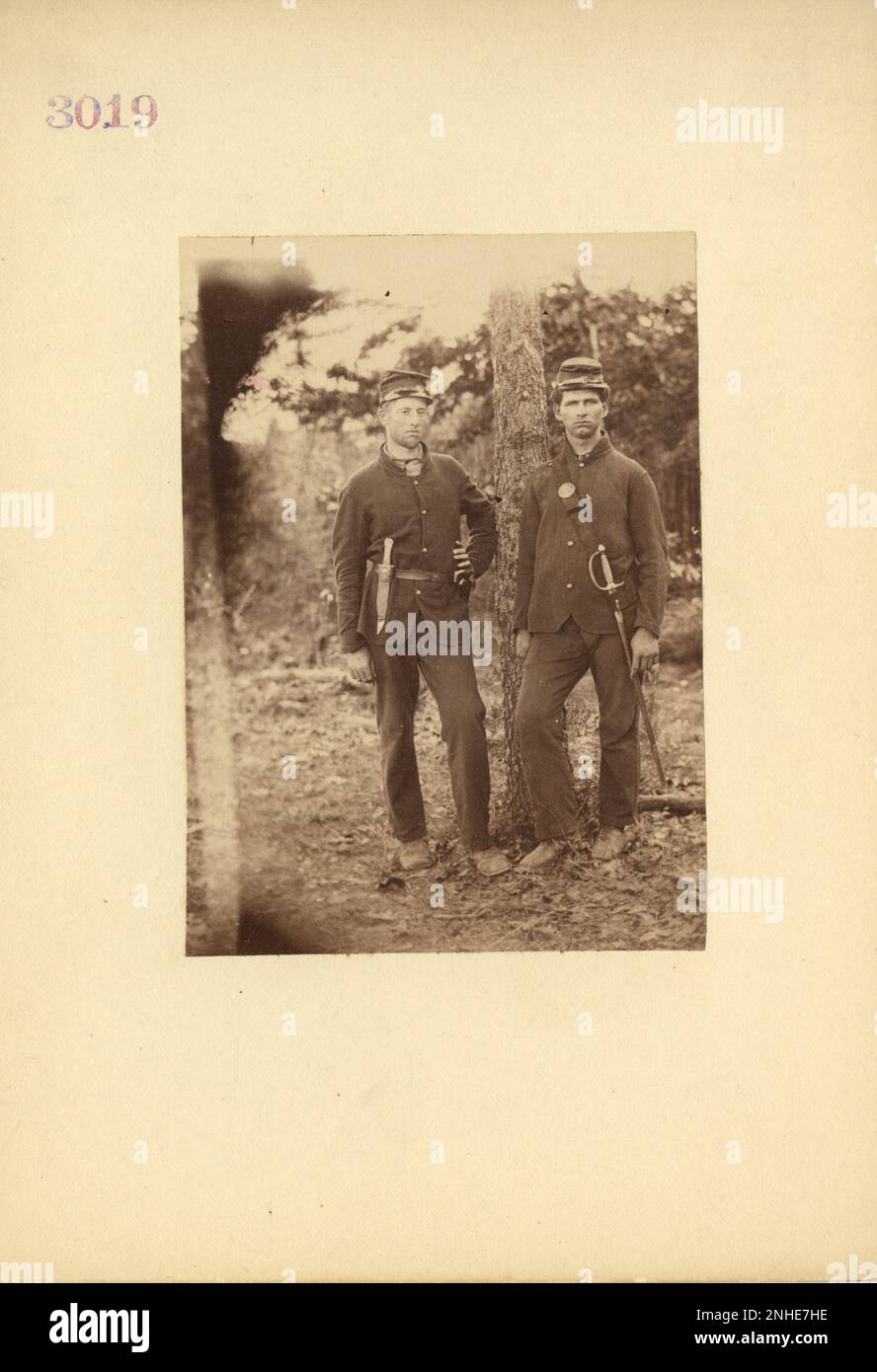 Musicista F. R. Barnes, Co. 'F' 4th Michigan Fanteria 19th ° secolo Mathew Brady, Quartermaster, e altre fotografie della Guerra civile Foto Stock