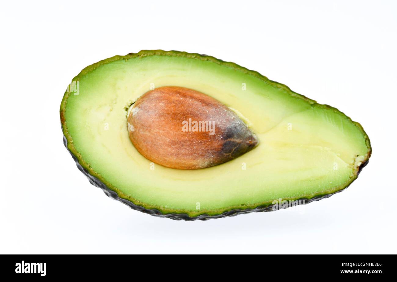 Hass avocado (persea americana) Foto Stock
