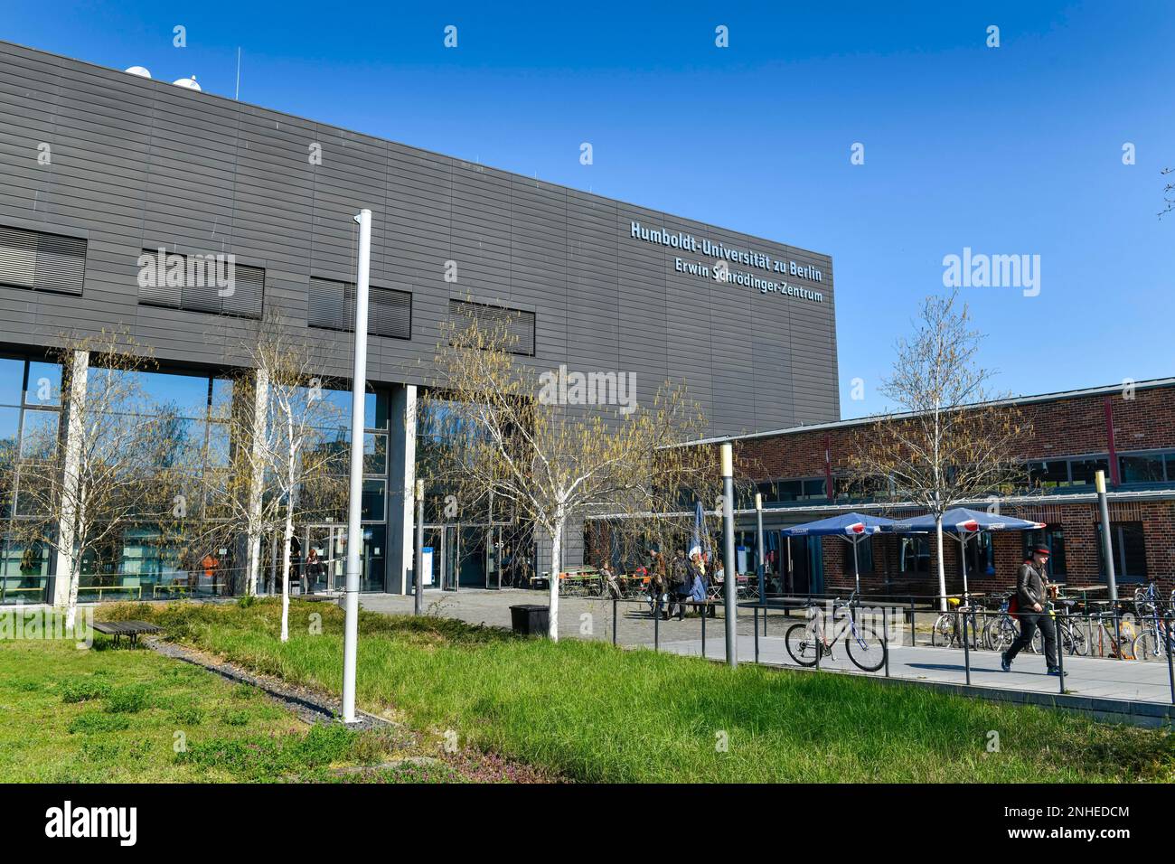 Erwin Schroedinger Centre, Schroedinger-Zentrum, Rudower Chaussee, Adlershof, Treptow-Koepenick, Berlino, Germania Foto Stock