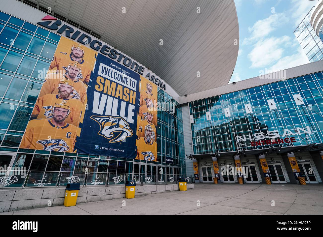 La Bridgestone Arena è la sede dei predatori della NHL Nashville e ospita anche altri eventi sportivi, spettacoli e concerti Foto Stock