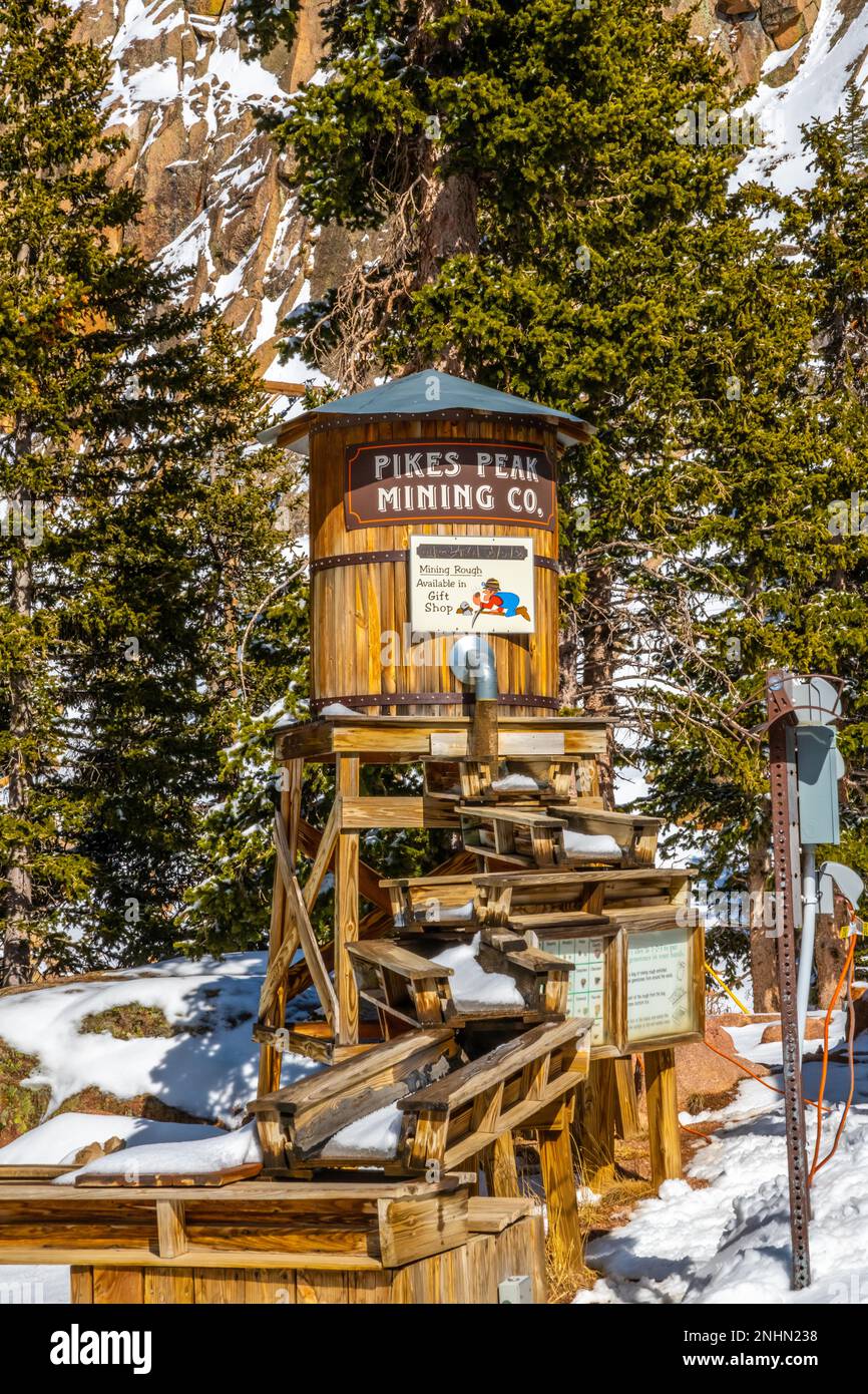 Colorado Springs, CO, USA - 5 dicembre 2022: The Pikes Peak Mining Co. Foto Stock