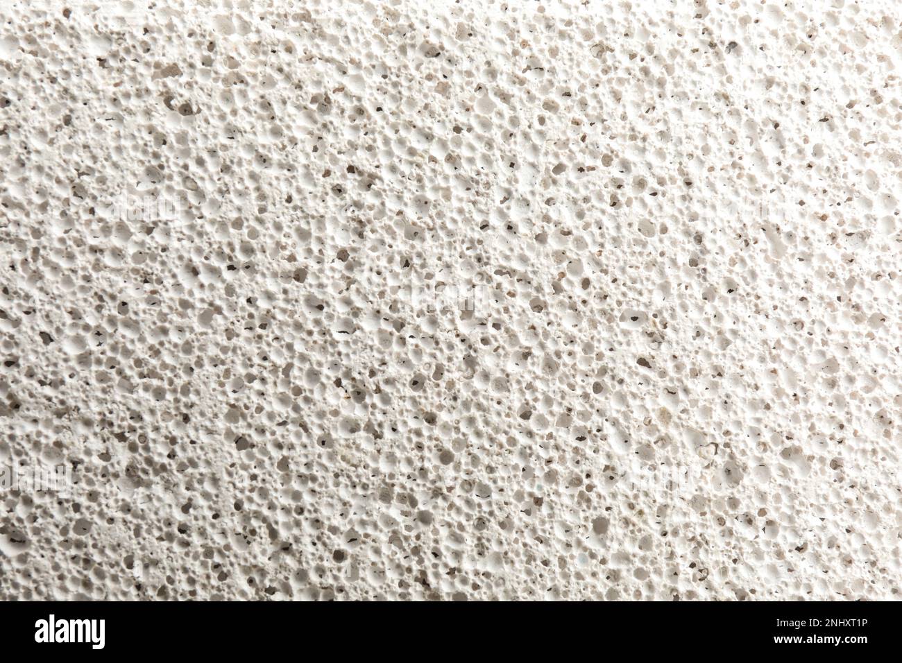 Struttura di pietra pomice bianca come sfondo, primo piano Foto Stock