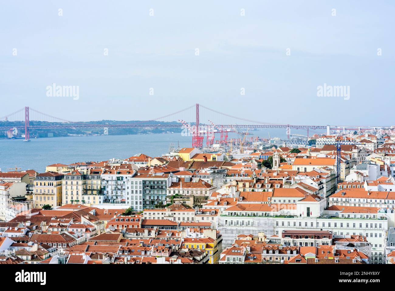 Paesaggio urbano di Lisbona Foto Stock