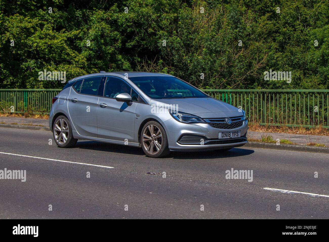 2018 Silver VAUXHALL ASTRA SRI 1399cc 6 Speed MANUAL Foto Stock