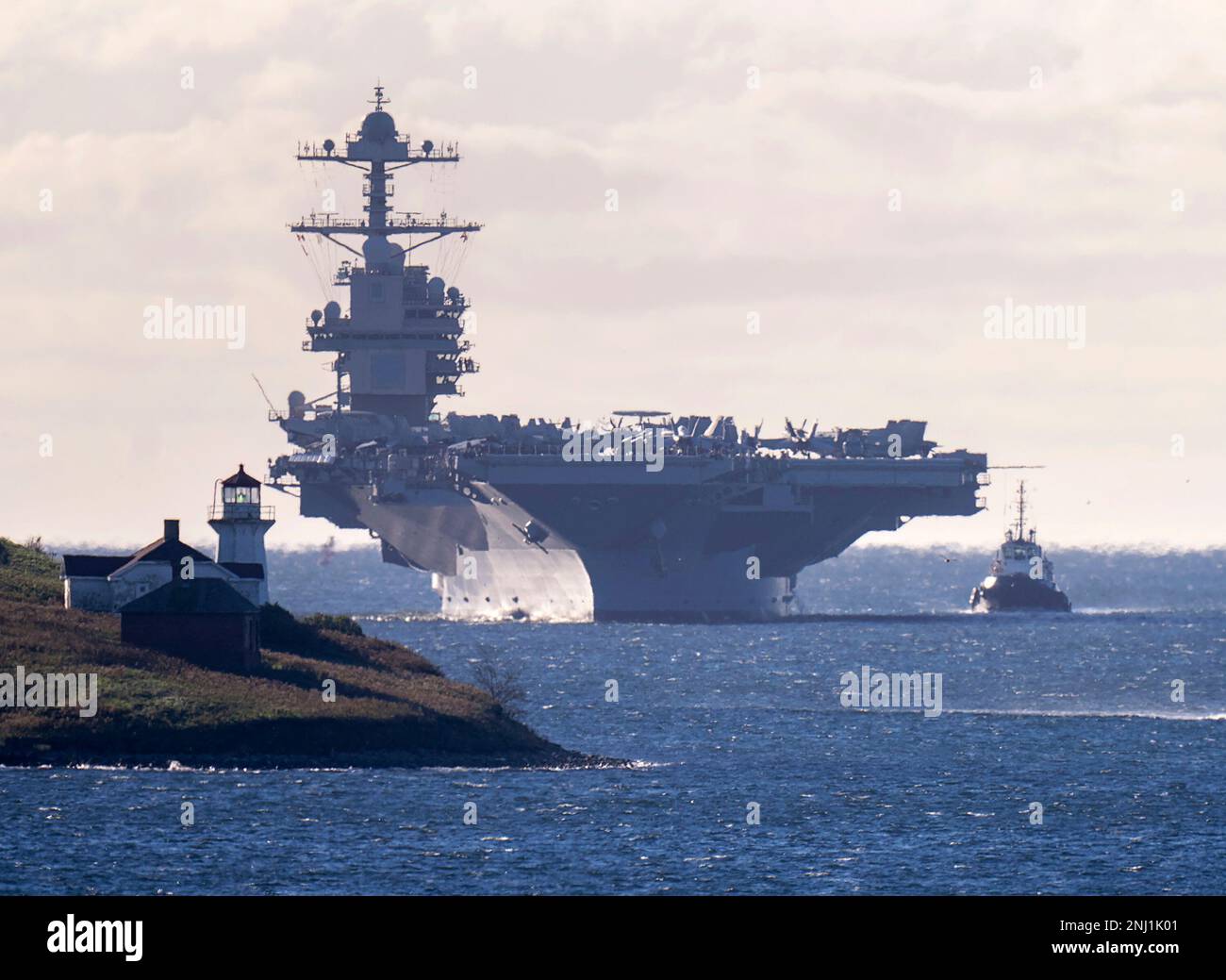 The USS Gerald R. Ford, one of the world's largest aircraft carriers ...