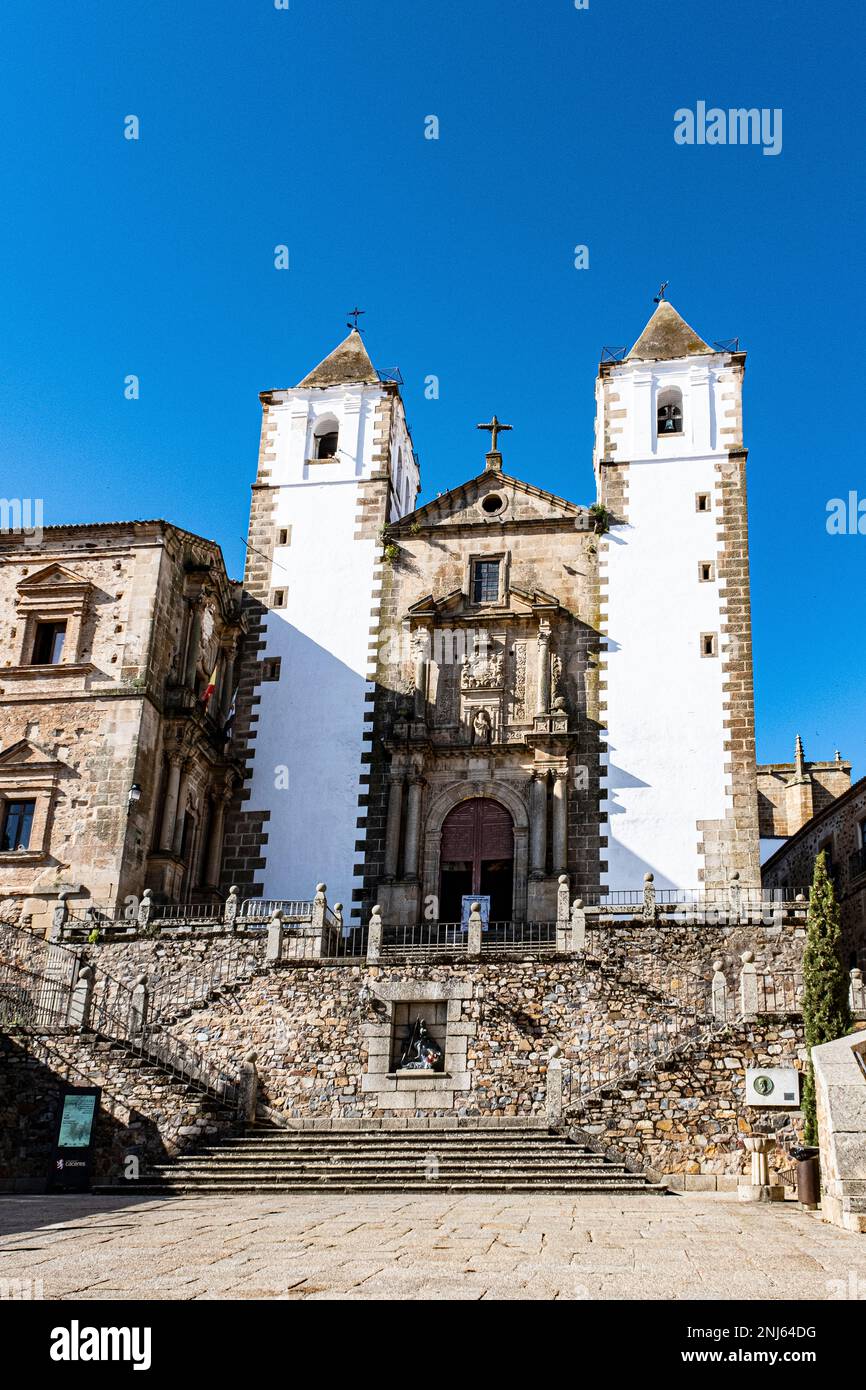 Chiesa di San Mateo a Caceres Foto Stock