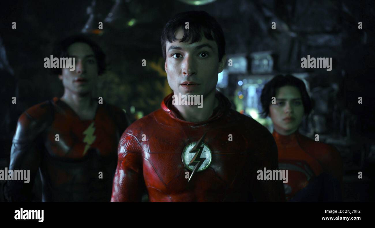 Il Flash Ezra Miller & Sasha Calle Foto Stock