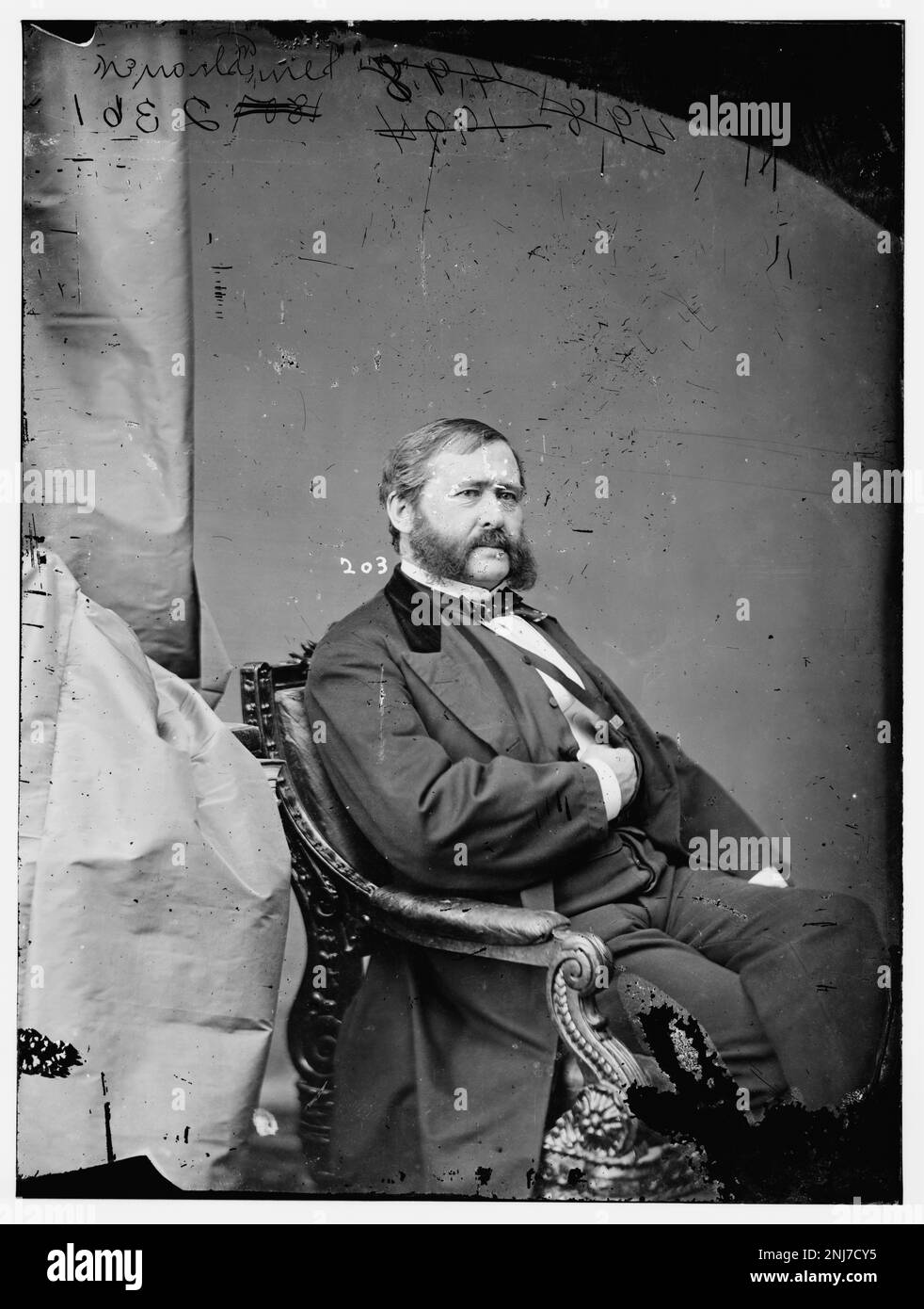 Ritratto di Hon. Thayer, una figura americana di spicco, dalla Library of Congress Brady-Handy Collection. Foto Stock