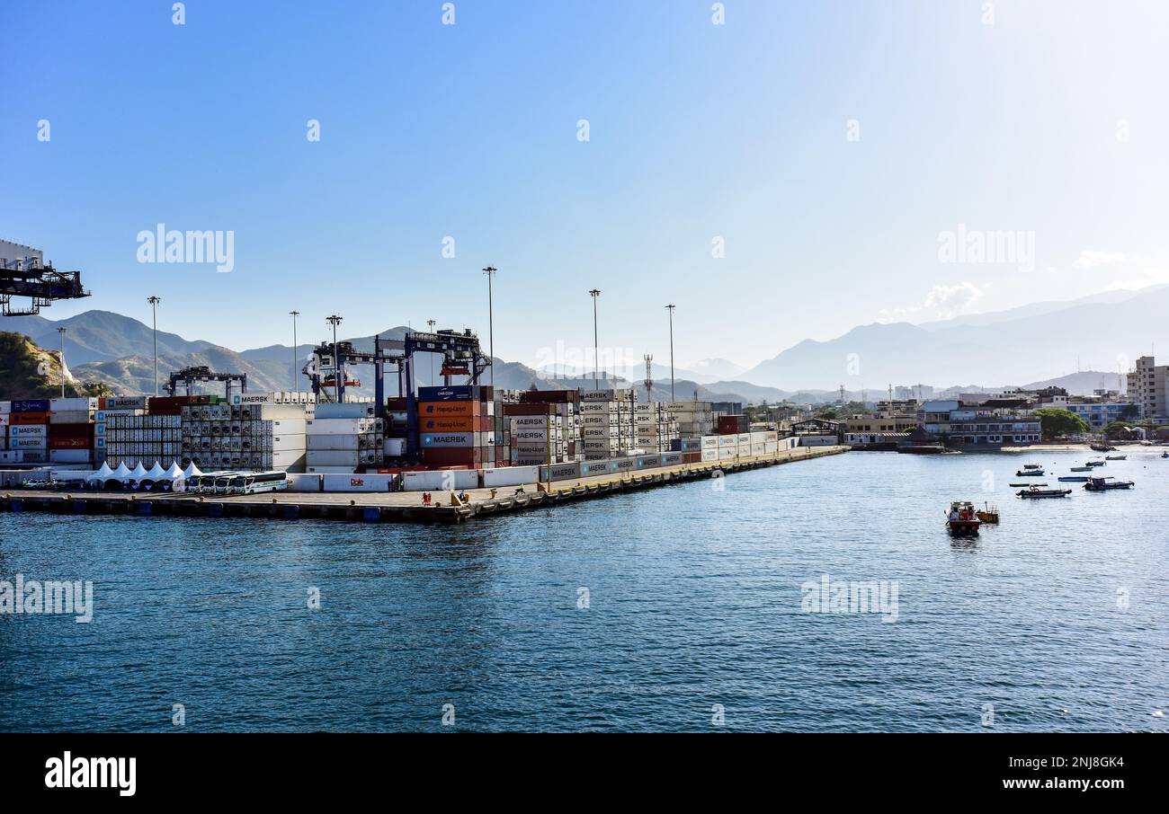 Porto di spedizione Foto Stock