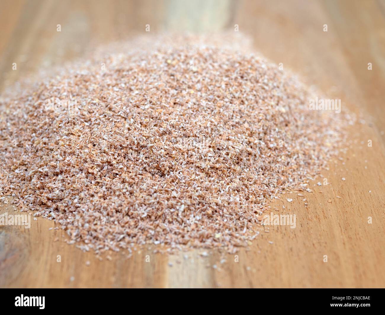 Crusca di grano in un primo piano Foto Stock