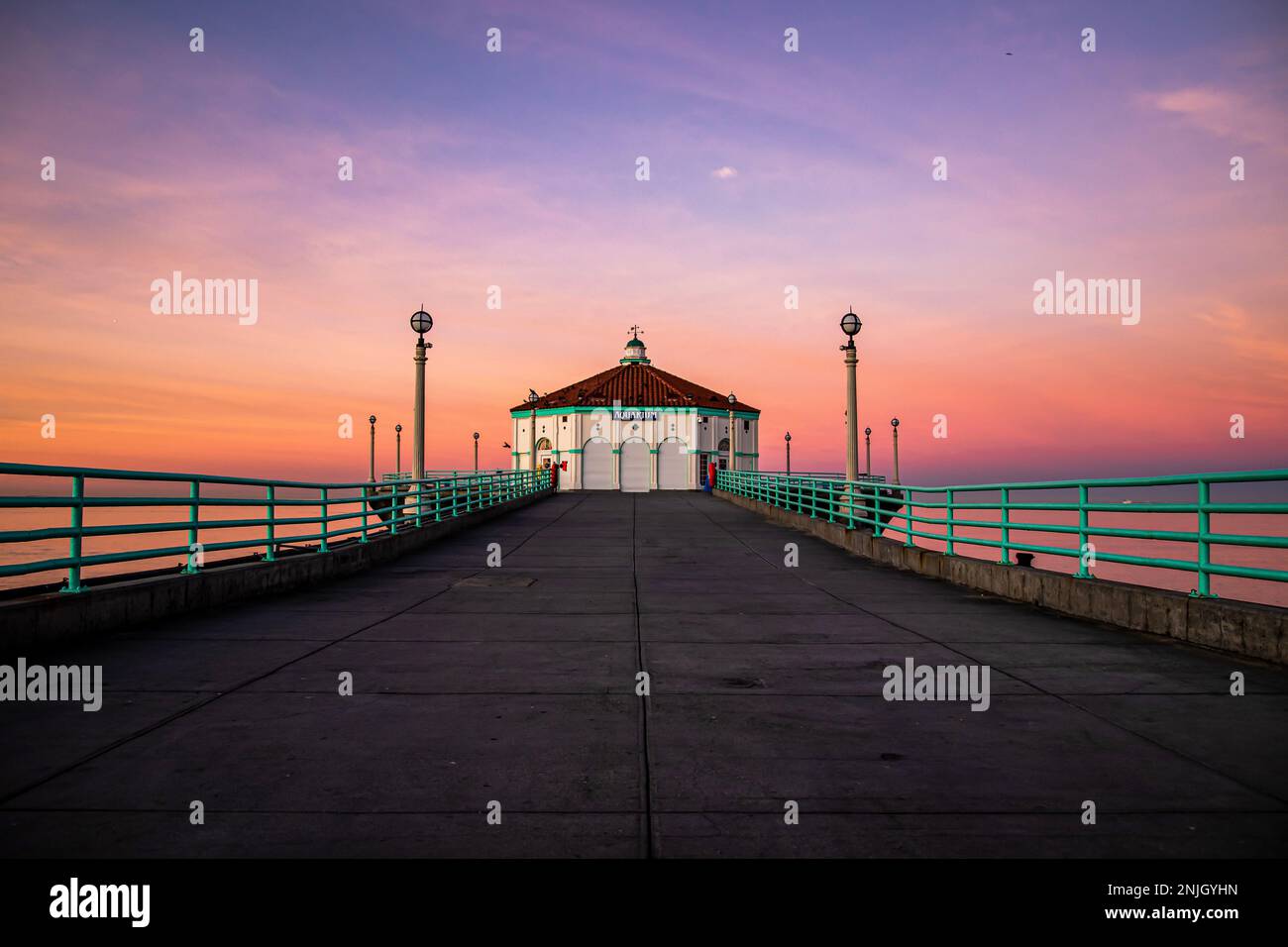Manhattan Beach Pier Foto Stock