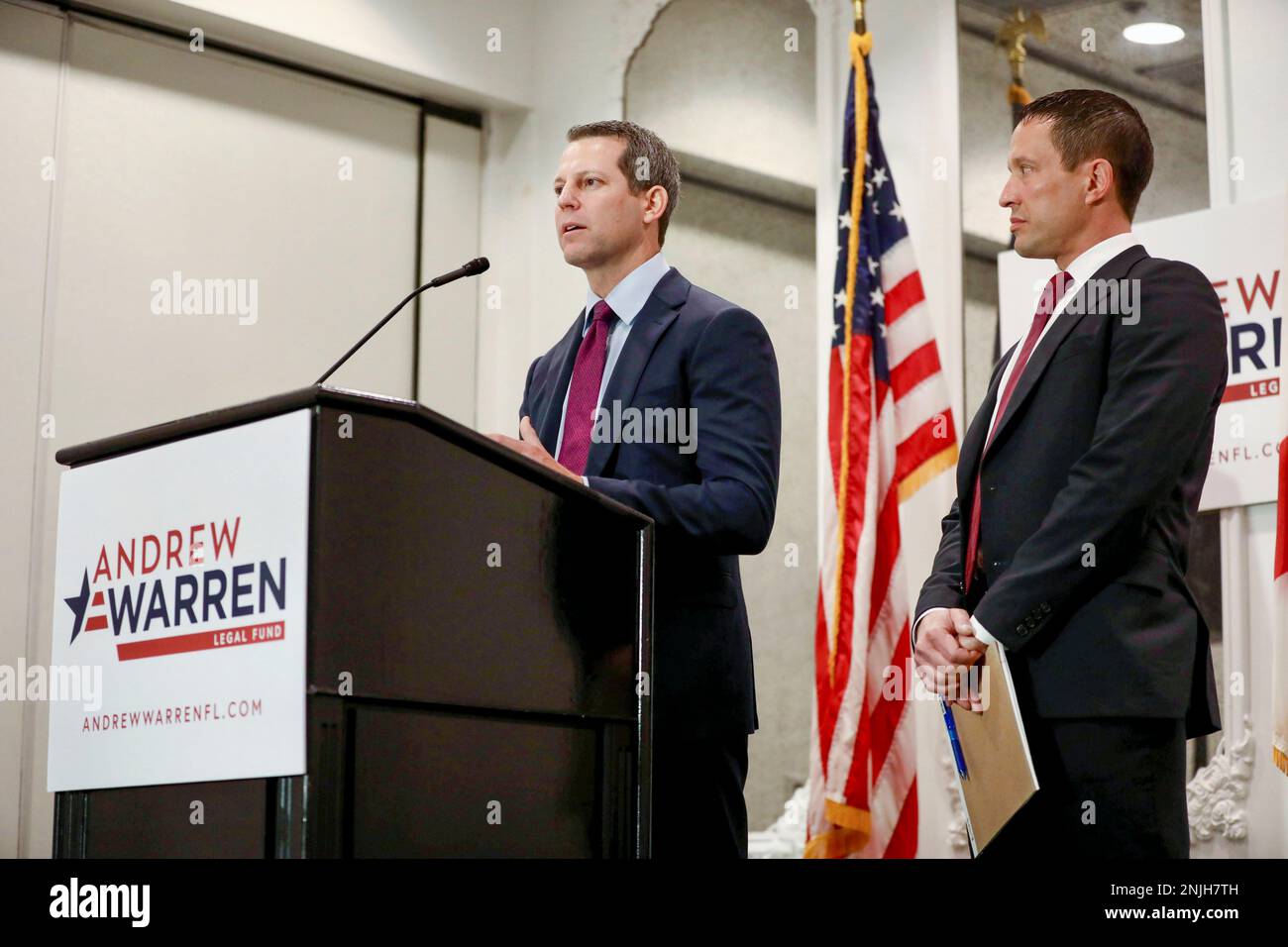 Suspended Hillsborough County State Attorney Andrew Warren speaks ...