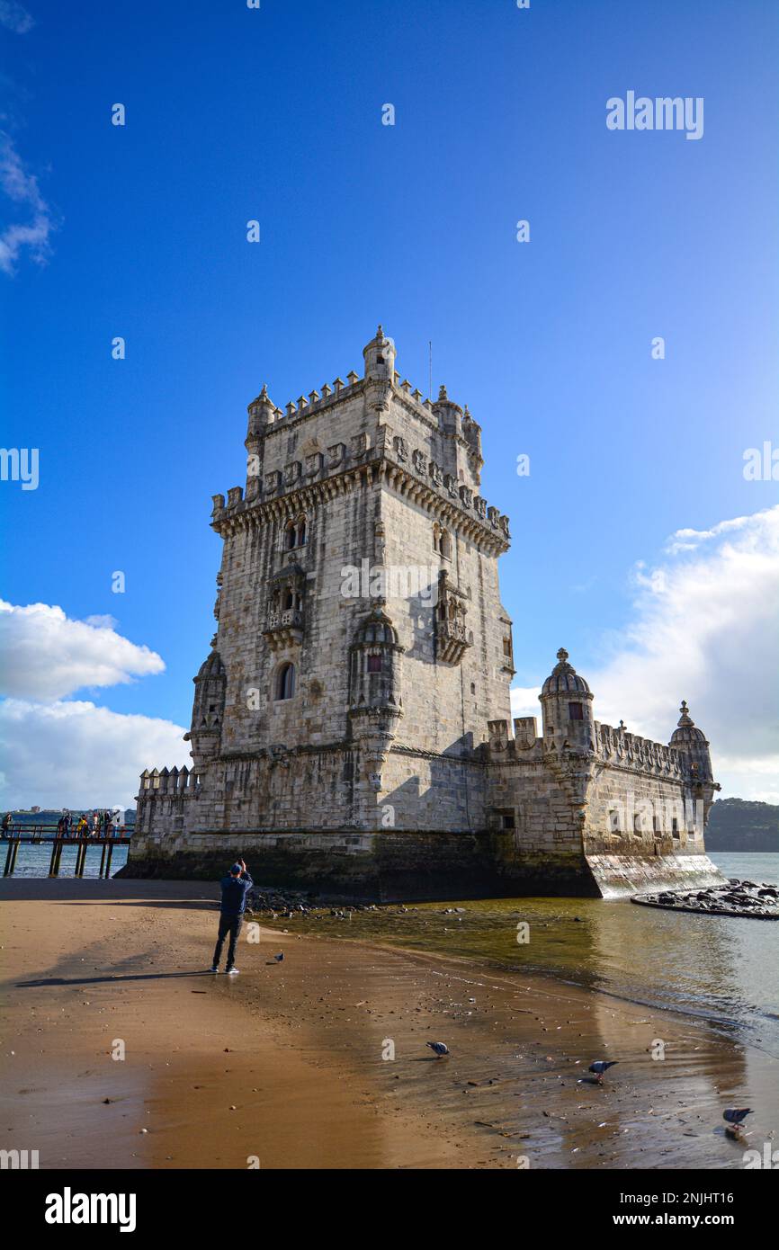 Torre Belém Lisbona Portogallo Foto Stock