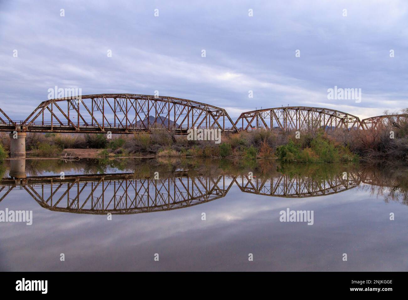 Gillespie Dam Bridge Foto Stock