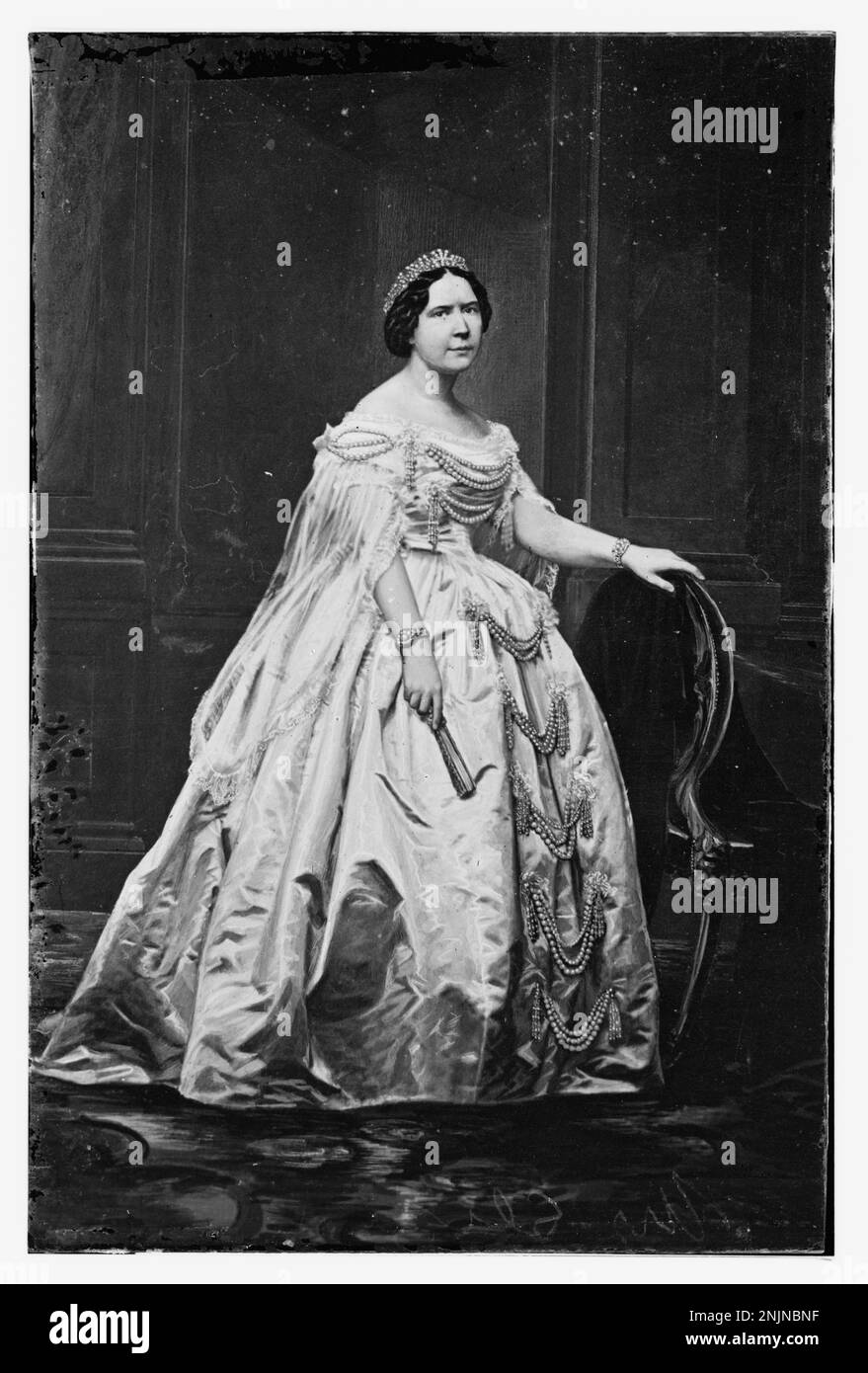 Ritratto della signora Slidell, catturato nella Biblioteca del Congresso Brady-Handy Collection. Foto Stock