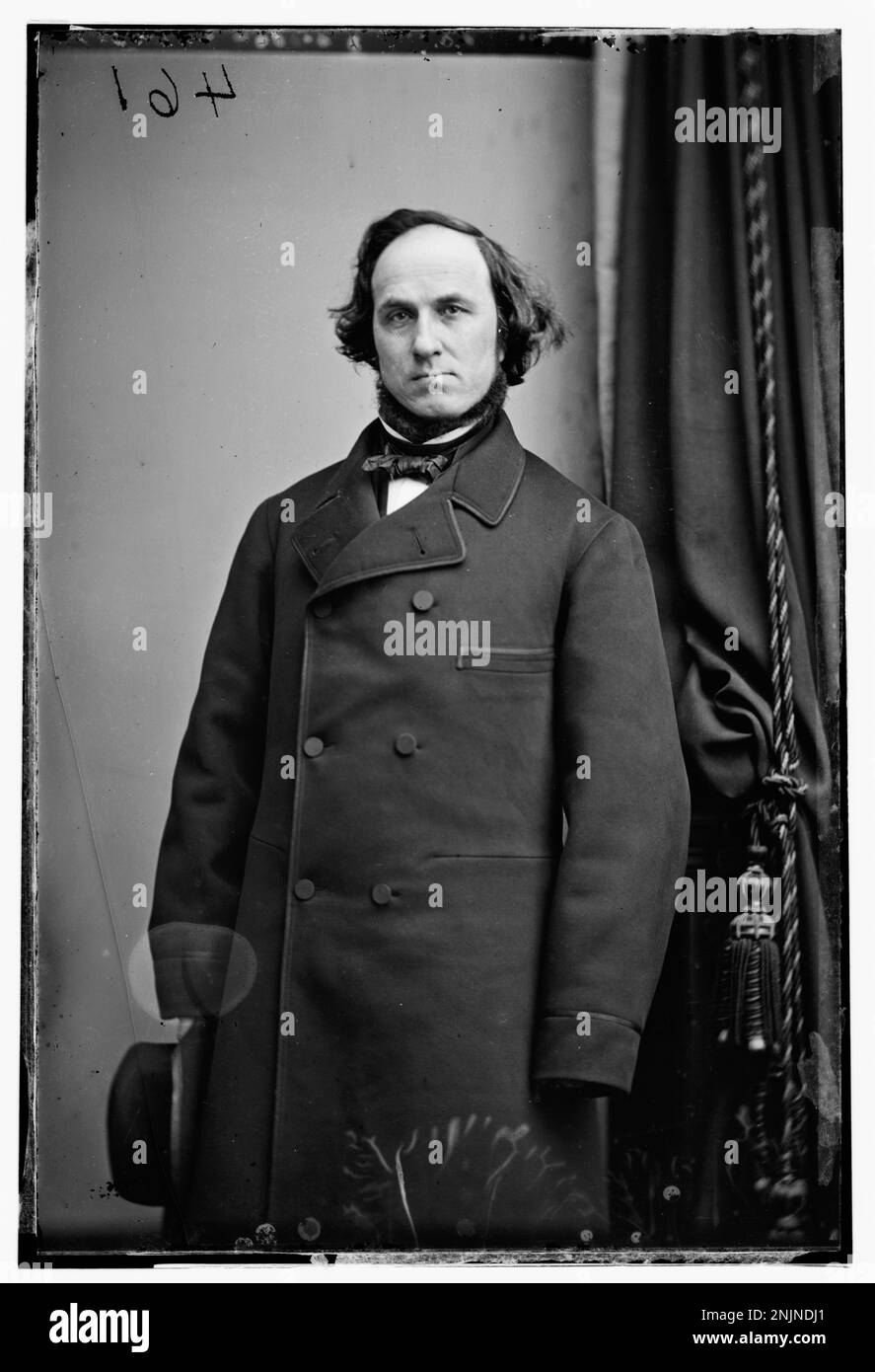 Ritratto del Rev. W.H. McAllister, una figura religiosa del XIX secolo, dalla Library of Congress Brady-Handy Collection. L'immagine riflette la sua influenza all'interno della comunità religiosa durante il periodo. Foto Stock