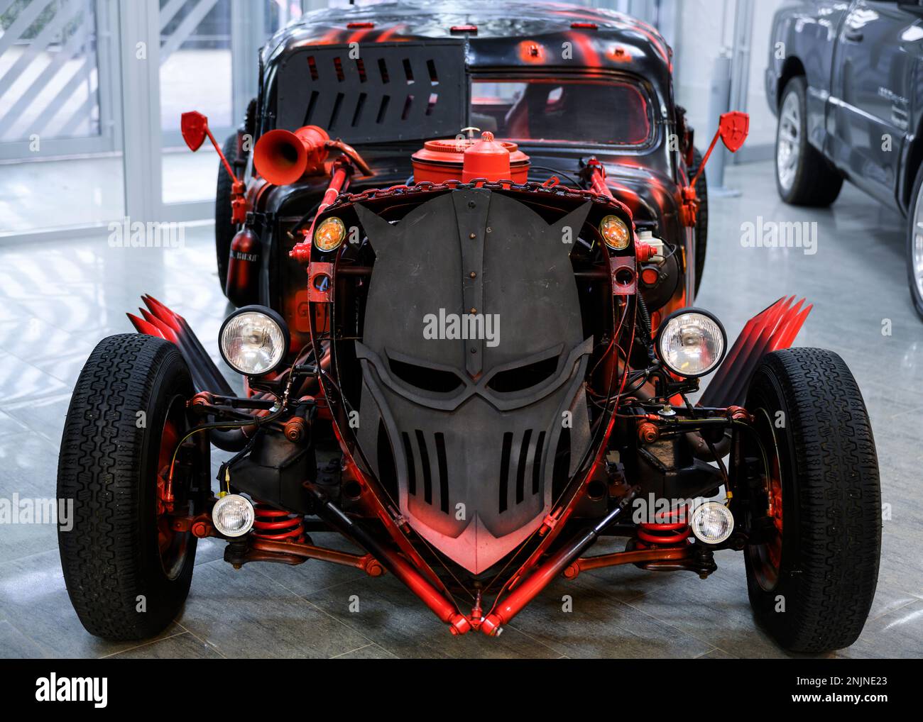 Fantastico Bat-Mobile nel Museo dell'Automobile di Adler Foto Stock