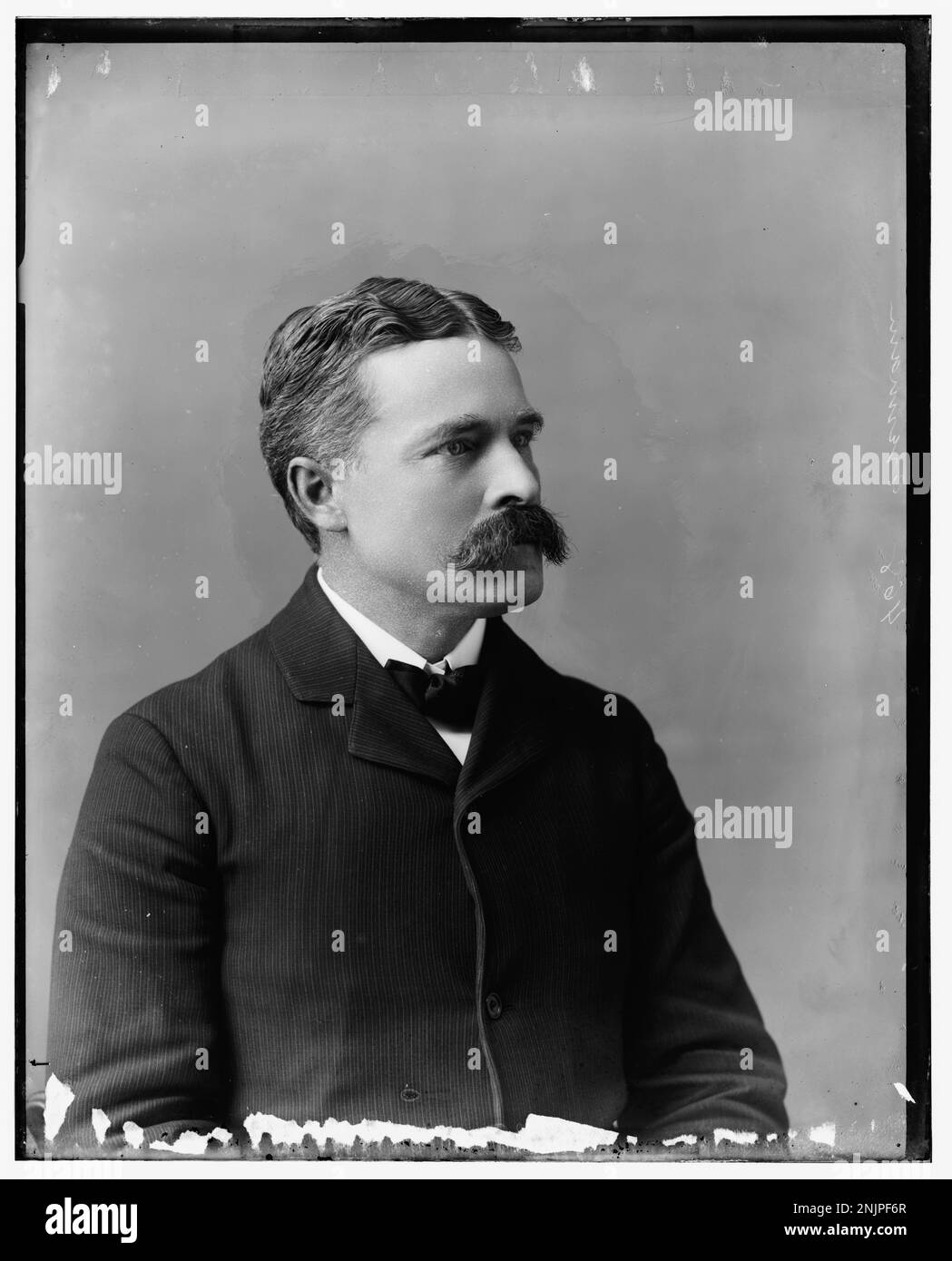 Ritratto del Dr. Evermann, una figura della Commissione ittica degli Stati Uniti, nella Biblioteca del Congresso Brady-Handy Collection. Foto Stock