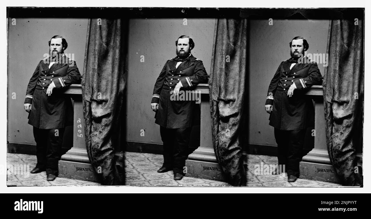 Ritratto di CAN. J. McDougall, un ufficiale della Marina degli Stati Uniti. Immagine della Brady-Handy Collection, Biblioteca del Congresso. Foto Stock