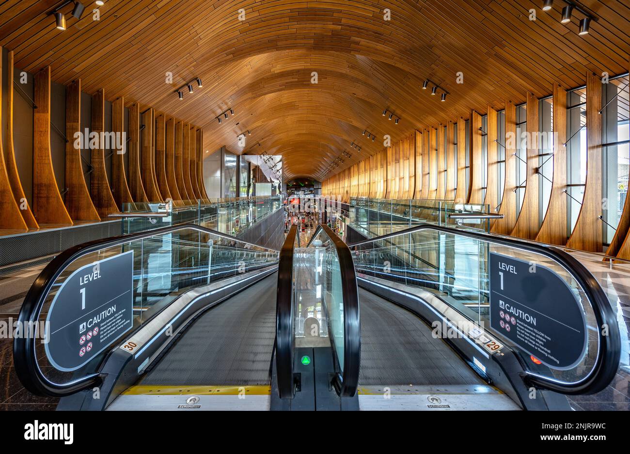Gold Coast, Queensland, Australia - ingresso al centro commerciale Robina Town Centre Foto Stock