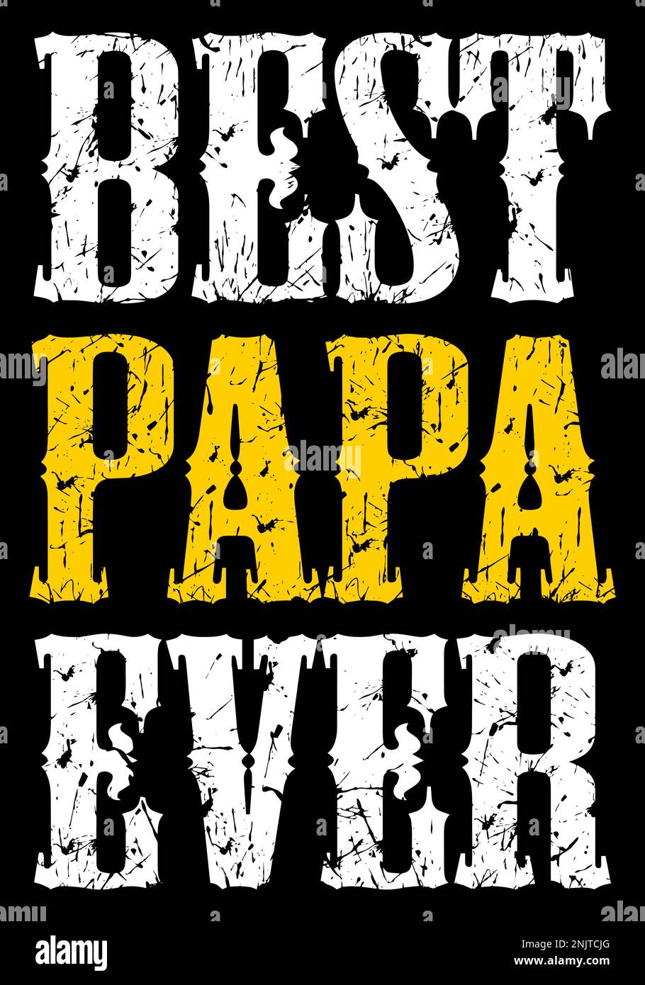 Il miglior Papa di sempre. Illustrazione Vettoriale