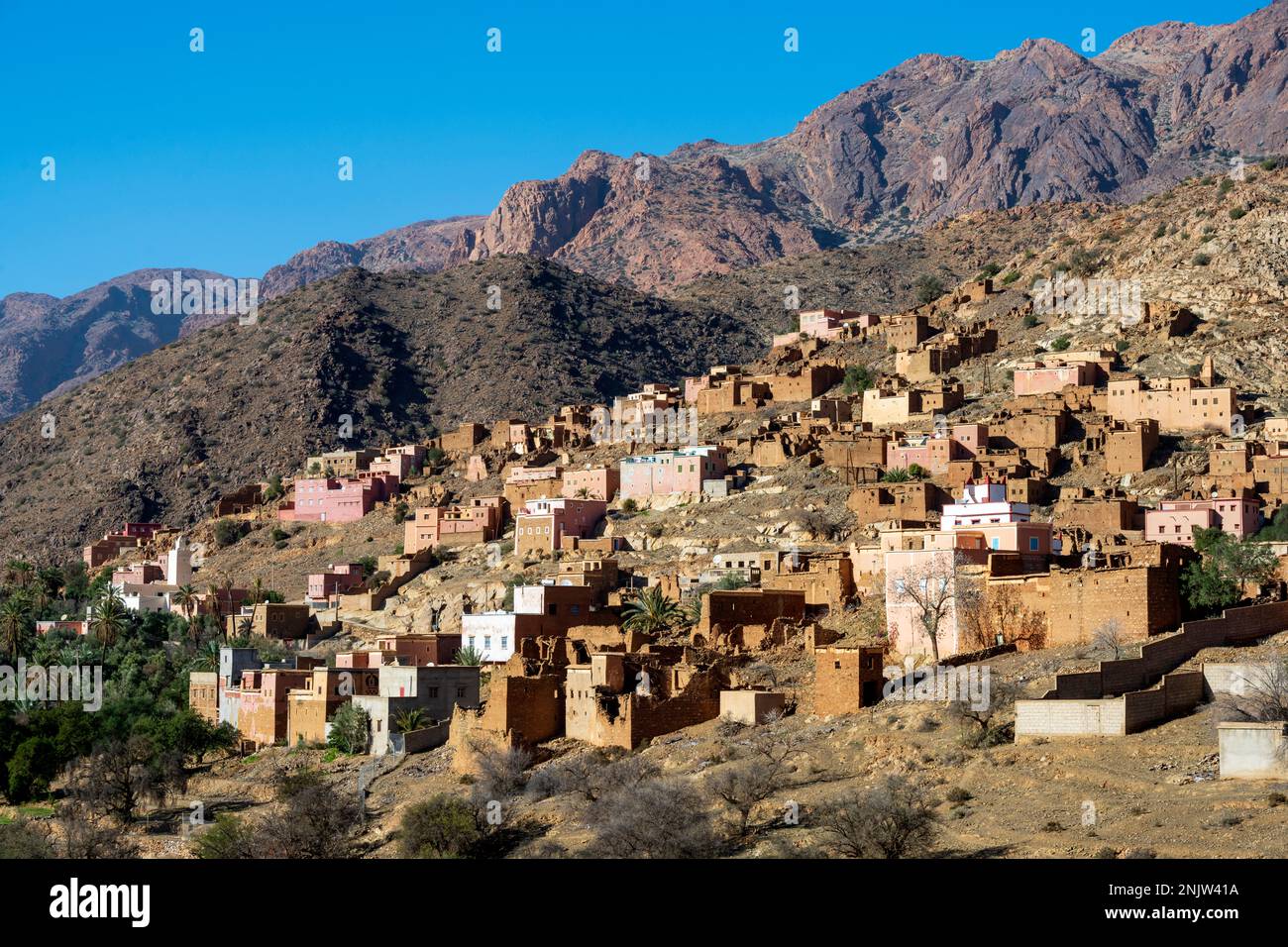 Afrika, Marokko, Provinz Tiznit, IMI Ntizeght im tal der Ammeln, Foto Stock