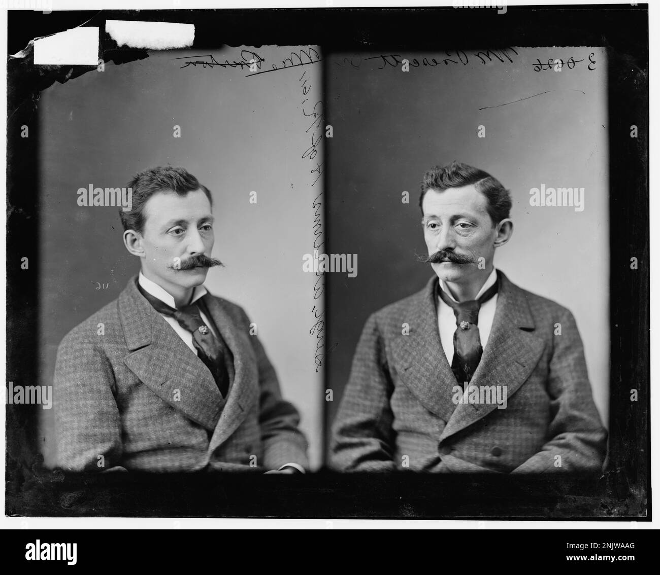 Ritratto di William Prescott, sergente d'armi nella camera dei rappresentanti degli Stati Uniti, catturato nella Brady-Handy Collection. Foto Stock