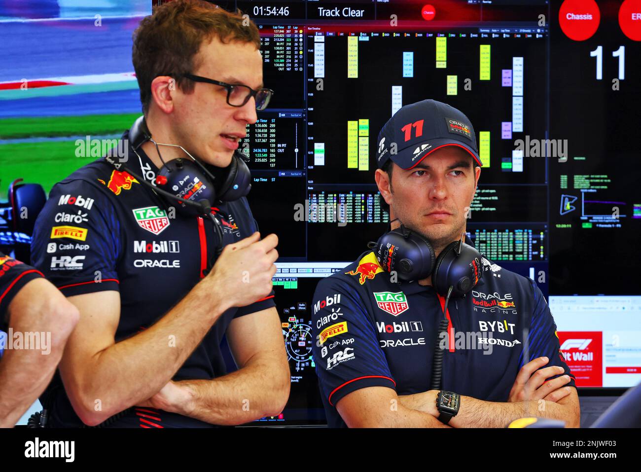 Sakhir, Bahrein, 23.02.2023. Sergio Perez (MEX) Red Bull Racing. 23.02.2023. Test di formula 1, Sakhir, Bahrein, giorno uno. Il credito fotografico dovrebbe essere: XPB/immagini dell'Associazione Stampa. Foto Stock