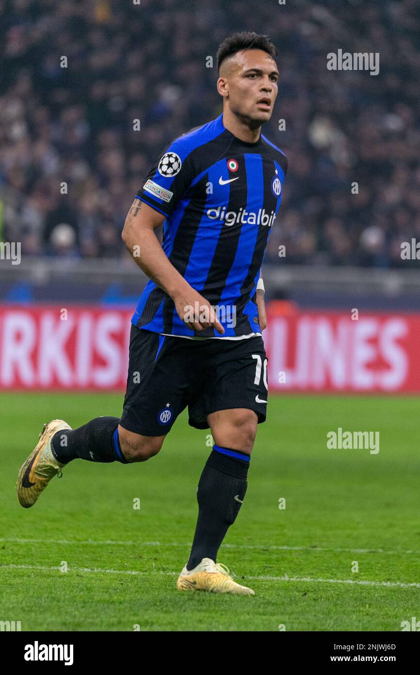 Milano, Italia - febbraio 22 2023 - Campionato Inter-Porto - lautaro martinez f.c Internazionale Foto Stock