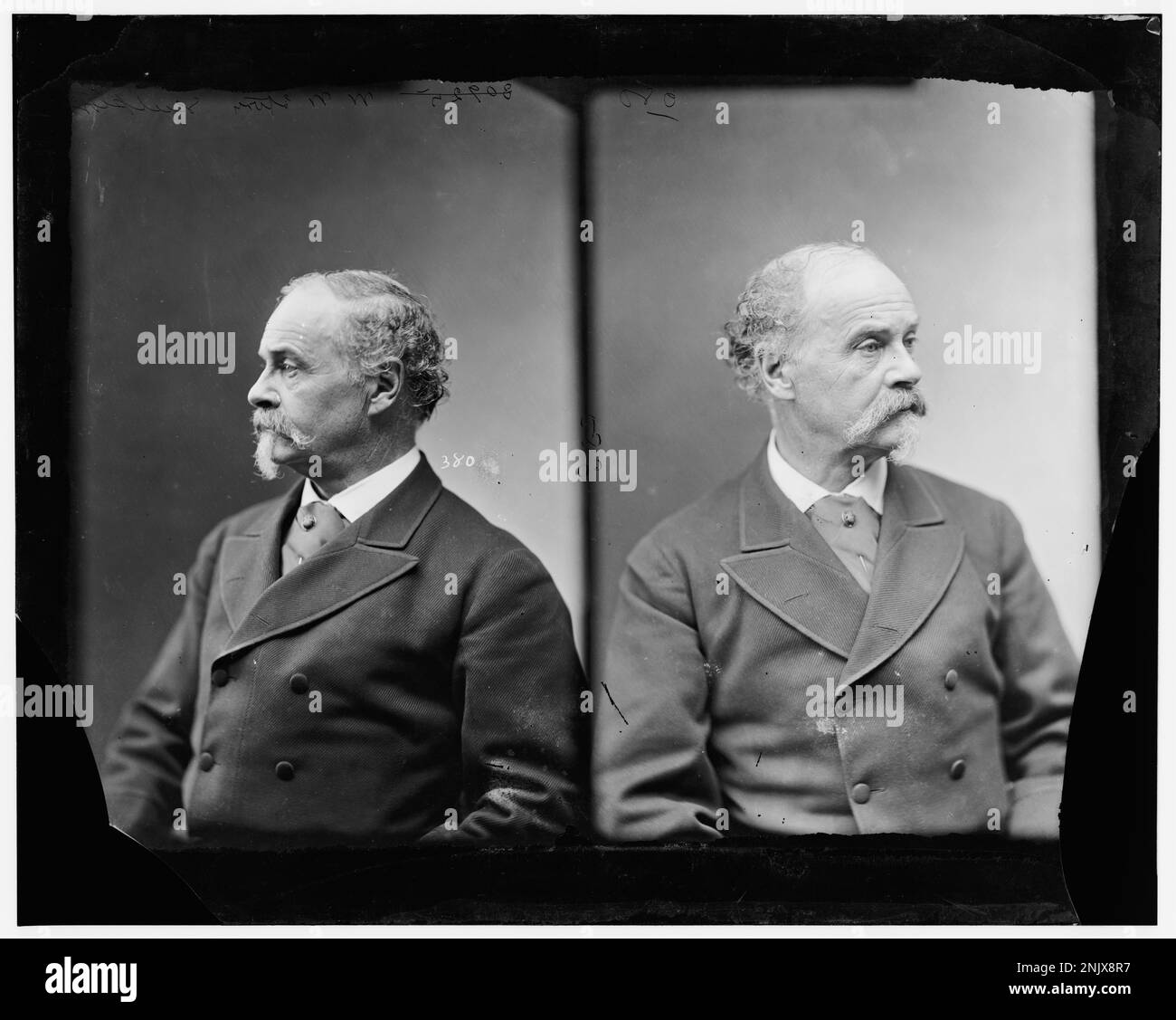 Un ritratto di WM. Wetmore Story, artista e scultore del XIX secolo. Questa immagine fa parte della Brady-Handy Collection della Biblioteca del Congresso. Foto Stock